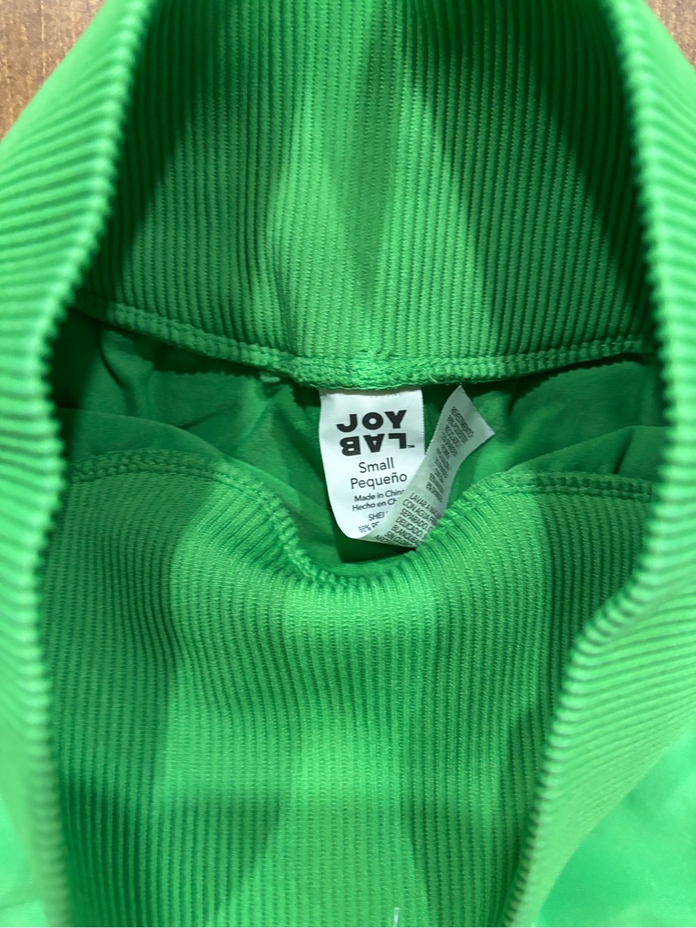 JoyLab High-Waist Flare Shorts in Bright Green - Picture 5 of 6